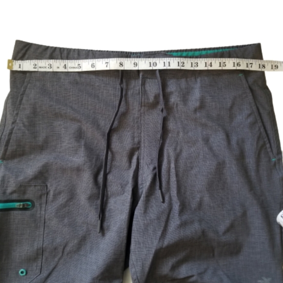 ZeroXposur Mens Swim Trunks Medium Lined Board Shorts Stretch Gray Pockets - Picture 5 of 9